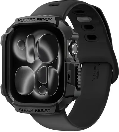 Curea Spigen - Rugged Armor 2, Apple Watch 11, 42 mm, Matte Black