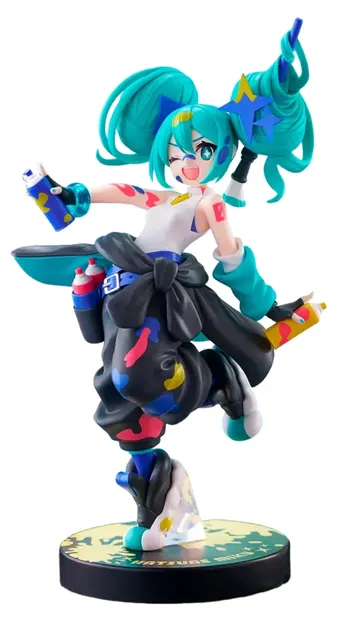 Statuetă FuRyu Animation: Hatsune Miku - Paint Girl Miku (Another Color), 23 cm