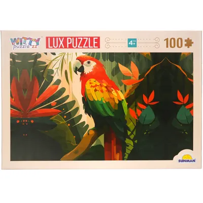 Puzzle Luxury, Witty Puzzlezz, Papagal, 100 piese