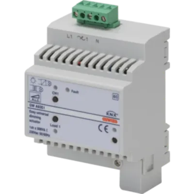 EASY UNIVERSAL DIMMER ACTUATOR - EASY - IP20 - 1 canal - 4 module - montare pe sina omega
