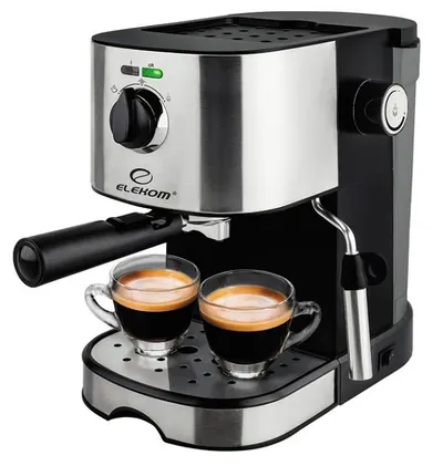 Aparat de cafea Elekom - EK- 6826, 15 bar, negru/gri