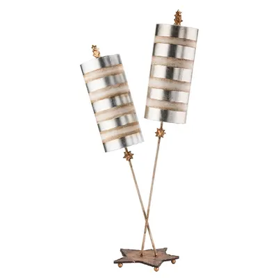 Veioza Nettle Luxe 2 Light Table Lamp – Silver