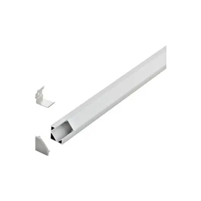 LED-Stripe Corner Profile with opal cover