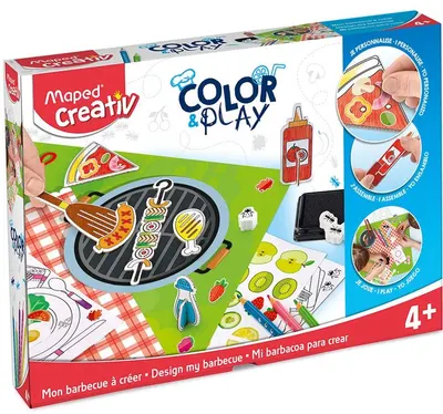 Set vreativ Maped Creativ Color & Play - Gratar, 24 piese