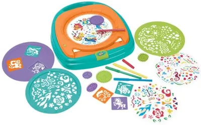 Set de desenat cu sabloane Eurekakids Mandala magica, 26 piese