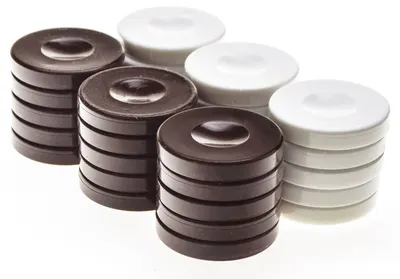 Puluri de table Manopoulos -Plastic, maro/alb (36 mm)
