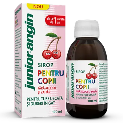 Sirop pentru copii - Junior Angin, 100ml, Klosterfrau