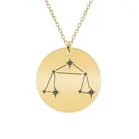 Destiny - Colier argint 925 placat cu aur galben 24K personalizat cu constelatii
