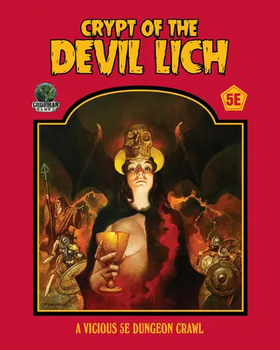 Supliment pentru jocuri de rol Dungeon Crawl Classics: The Crypt of the Devil Lich (5e Edition)