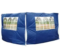 Outsunny 2 Pannelli laterali per gazebo pieghevole, blu, 3x2m