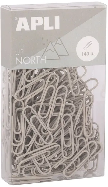 Agrafe Apli Up North - 28 mm, 140 buc, gri