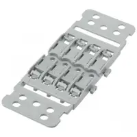Set 5 bucati suporti pentru 4 cleme prelungire cabluri Wago cu prindere pe sina Wago 221-2504