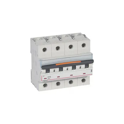 Siguranta automata MCB - DX³ - 25 kA - 4P 400 V~ - 16 A - D curba