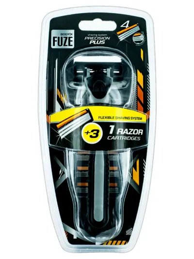 Body-X Fuze Aparat de ras 3 lame 4 buc Precision Plus