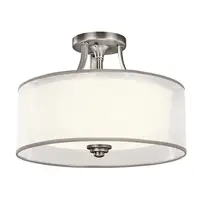 Plafoniera Lacey 3 Light Semi-Flush Mount – Antique Pewter