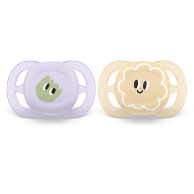 Set 2 suzete silicon Avent Ultra Start 0-2 luni Eyes Girl