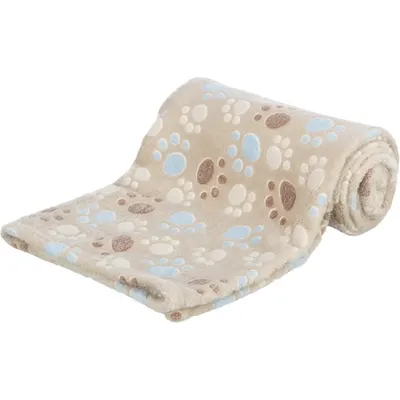 Pătură bej pentru câini din polar/fleece 100x70 cm Trixie Laslo – Plaček Pet Products