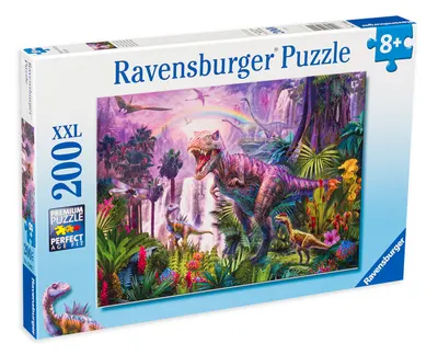 Puzzle Ravensburger din 200 XXL de piese - King of the Dinosaurs