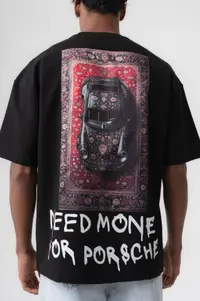 Tricou Oversize Need Money For Porsche – Black Tses4(174) (mărime: M)