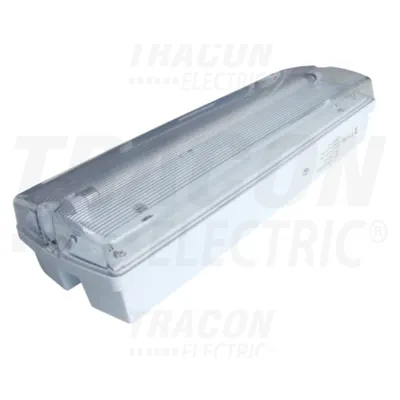 Corp iluminat de siguranta,tub fluorescent, regim permanent TLBV-18A 230V, 50Hz, T5, G5, 1×8W, 1h,2,4V/1,5Ah,Ni-Cd, IP65, EEI=A