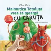 Maimutica Totoluta vrea sa mearga cu caruta