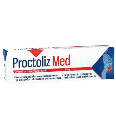 Crema antihemoroidala Proctoliz Med, 25g, Fiterman