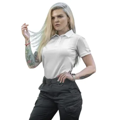 Tricou Tactic Polo Dama Alb – M-TAC - M