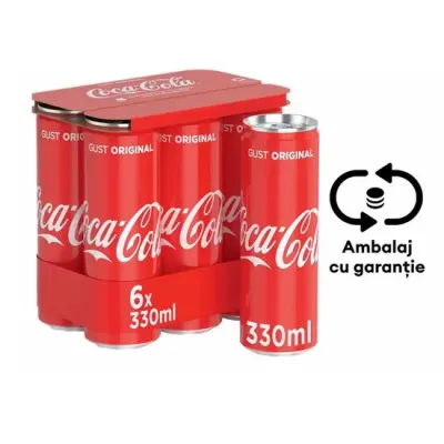 Bautura racoritoare carbogazoasa doza 0.33 Coca Cola, RO/SGR Engros