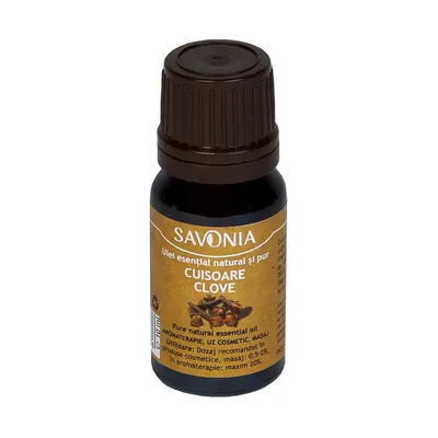 Ulei esential natural si pur de cuisoare, 10ml, Savonia