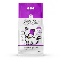 SOFTCAT, Lavanda, așternut igienic pisici, granule, bentonită, aglomerant, neutralizare mirosuri, 10l