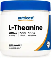 L-Theanine, 200 mg, 100 g, Nutricost