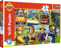 Puzzle Trefl din 24 de piese maxi - Pompierul Sam și prietenii