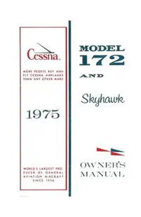 Cessna 1975 Model 172 and Skyhawk Owner's Manual
