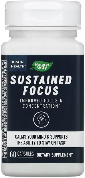 Sustained Focus, 60 capsule, Nature’s Way