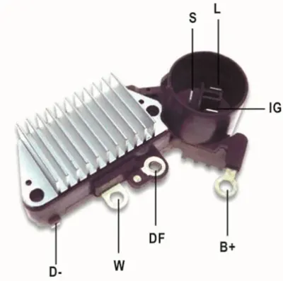 Regulator Alternator Potrivit Chrysler Voyager Ii; Jeep Cherokee, Grand Cherokee I, Wrangler Ii; Toyota Camry, Carina Iv, Carina V, Celica, Mr2 I, Mr2 Ii, Supra 1.6-5.2 02.83-04.07
