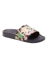 Slapi cu imprimeu floral si logo