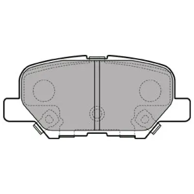 Set placute frana, frana disc DELPHI LP2501
