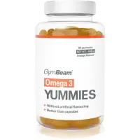 GymBeam Omega 3 Yummies bomboane tip jeleu cu acizi grași esențiali aroma Orange 180 g