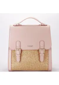Rucsac roz deschis cu model impletit DHJ727-3 18 20091 - Roz