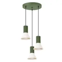 Lustră verde din metal ø 30 cm Niru – Sollux