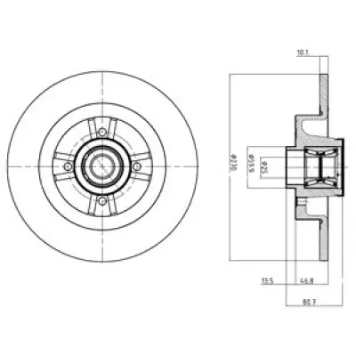 Disc frana DELPHI BG9032RS