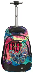 Rucsac cu roți Graffiti Xscape - Butterfly Colour