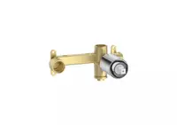 Valva baterie lavoar Roca Targa A5E3503C00, incastrata, monocomanda, cartus ceramic, Crom