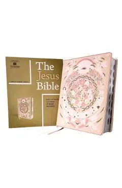 The Jesus Bible Artist Edition, Esv, Leathersoft, Peach Floral, Thumb Indexed