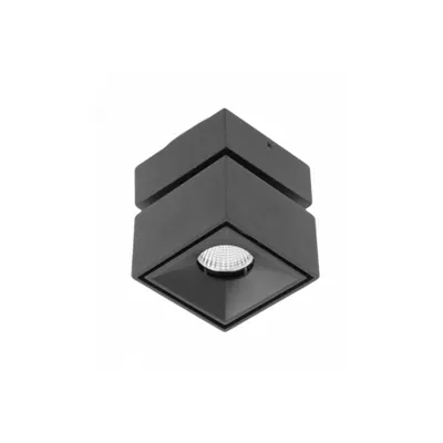 Spot - LED luminaire BIANCO, 8W,680lm,AC220-240V,50/60 Hz,PF>0,9,Ra≥80,IP20,IK06,36degrees,4000K,square,black