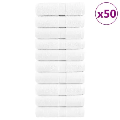 Gossi prosoape de maini premium solund 50 buc alb 30x30cm 600gsm