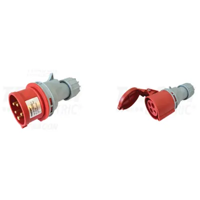 Pachet Fisa si Priza Industriala 400V 16A IP44 cu Presetupa Externa - Conexiuni Trifazate Sigure
