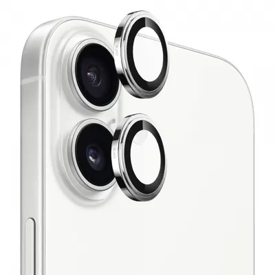 Folie de protectie Camera Spate Blueo Sapphire Crystal pentru Apple iPhone 17, Sticla Securizata, Argintie