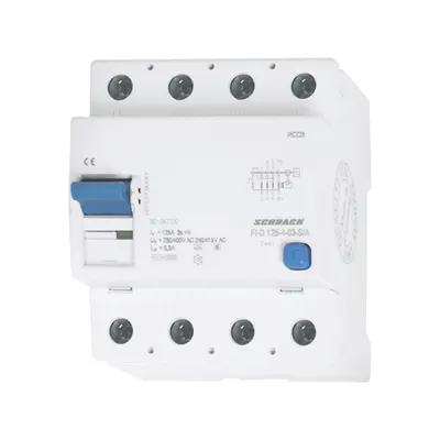 Intreruptor diferential 125A, 4poli, 300mA, S, tip A (puls)