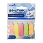 Notes adeziv index Office Cover JP45-120, 125 coli, 12x44mm, hartie, 5 culori neon, varf sageata